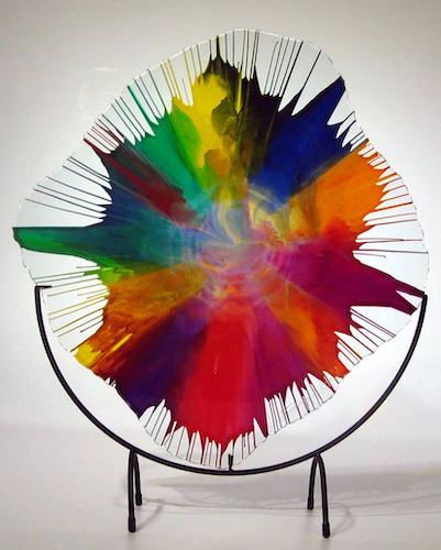 DD-231101 Energy Web Multi-Color $395 at Hunter Wolff Gallery